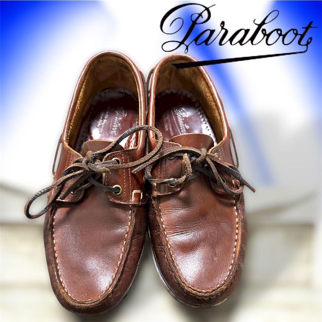 Y*A様 Paraboot 革靴　レザー　本革BARTH MARRON デッキシ