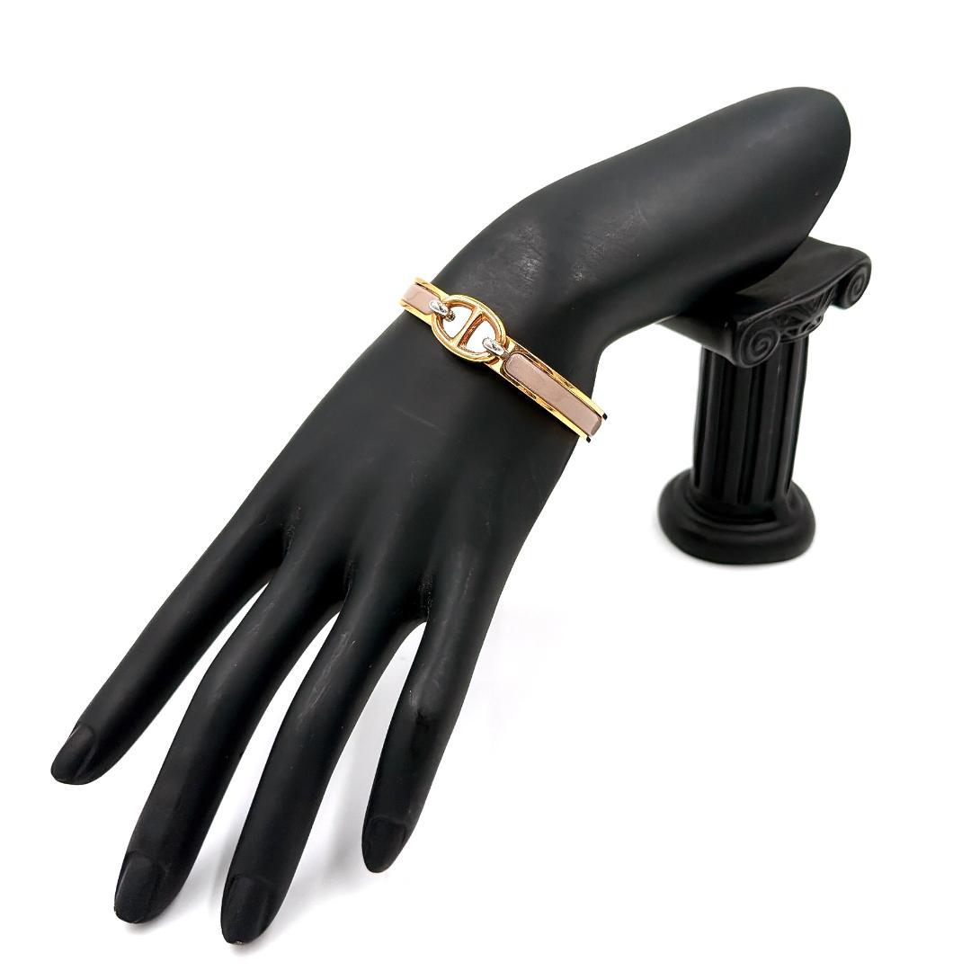 ✨️極美品✨️ エルメス ミニクリック シェーヌダンクル バングル ゴールド