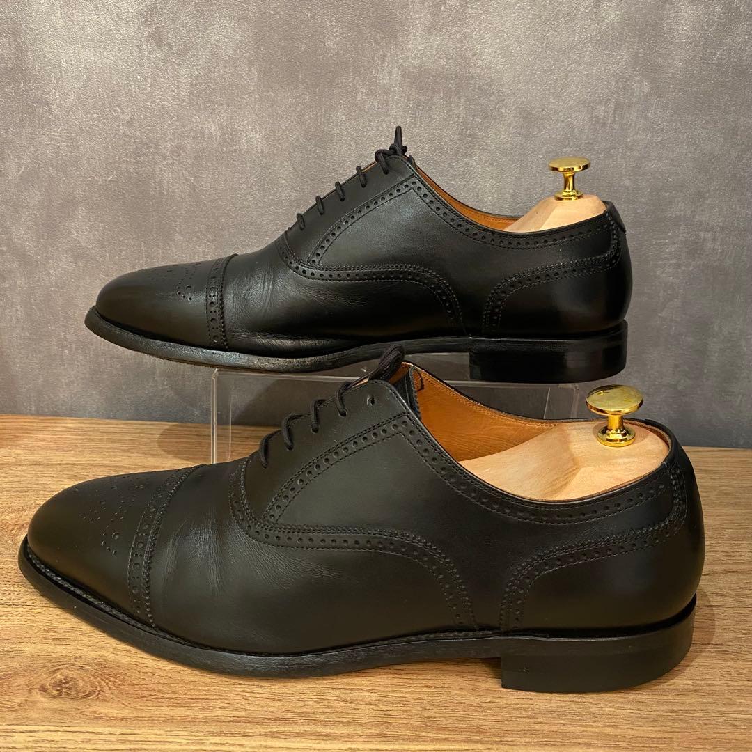 【美品】 スコッチグレイン F9057 セミブローグ ストレートチップ 26cm