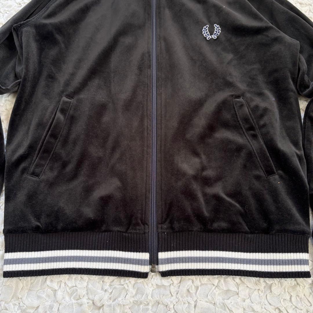希少日本製　フレッドペリー ベロアトラックジャケットリブライン