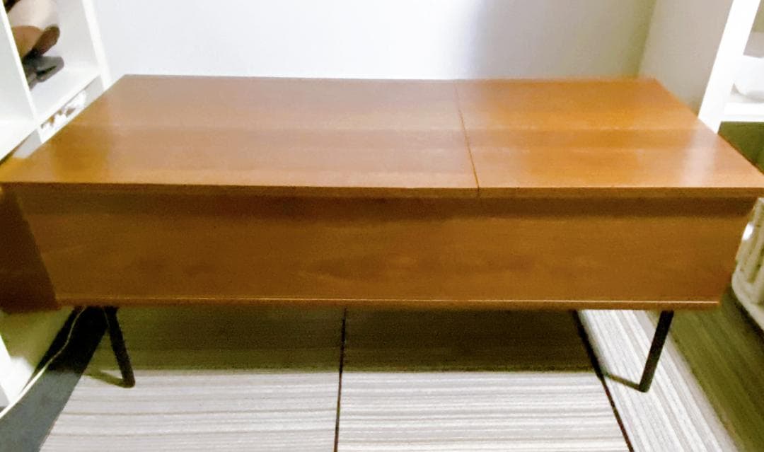 エアリゾーム ローテーブル 天板昇降式 収納付 北欧 モダン おしゃれテーブル