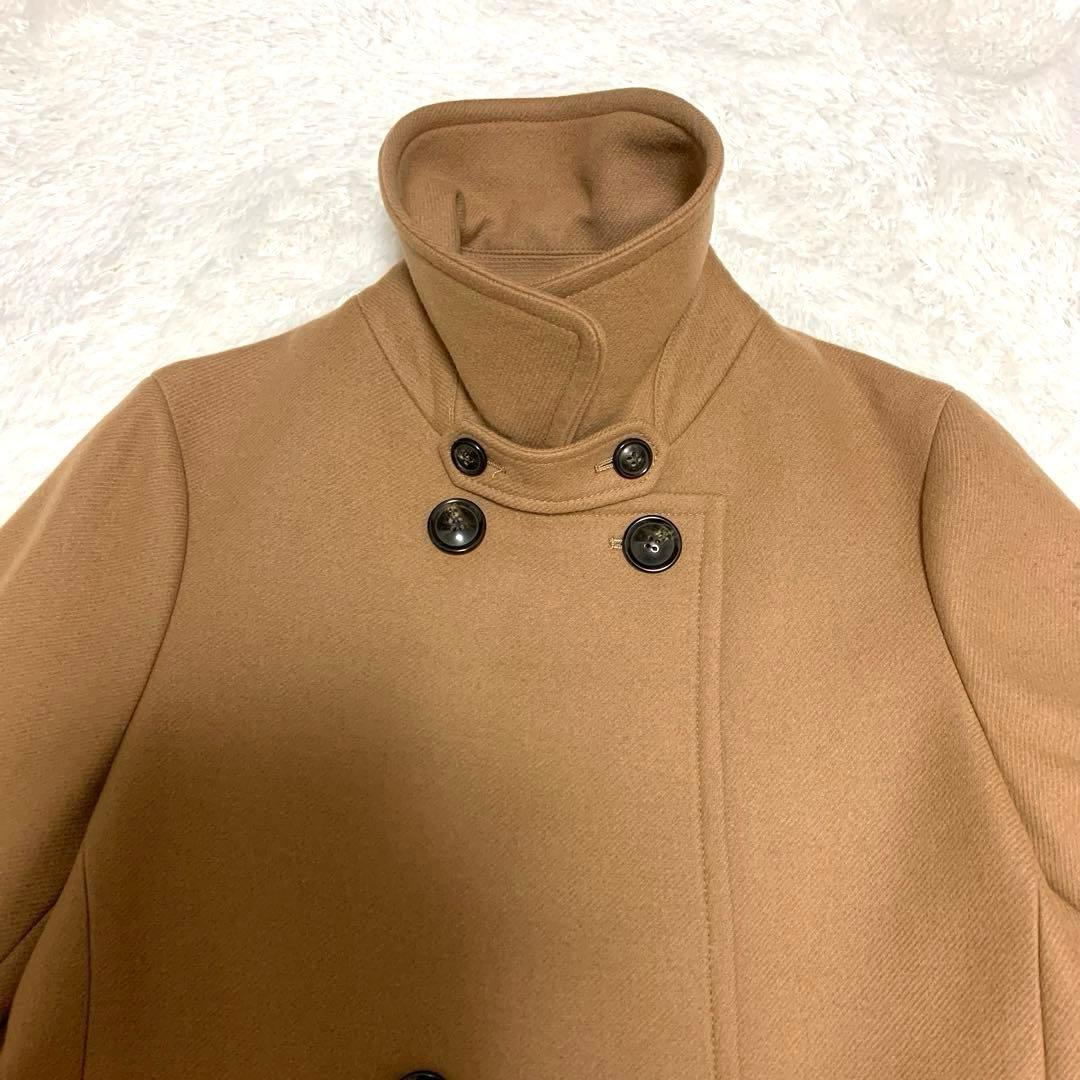 美品⭐️23区 ウールカシミヤ混 ブラウン ピーコート 大きいサイズ