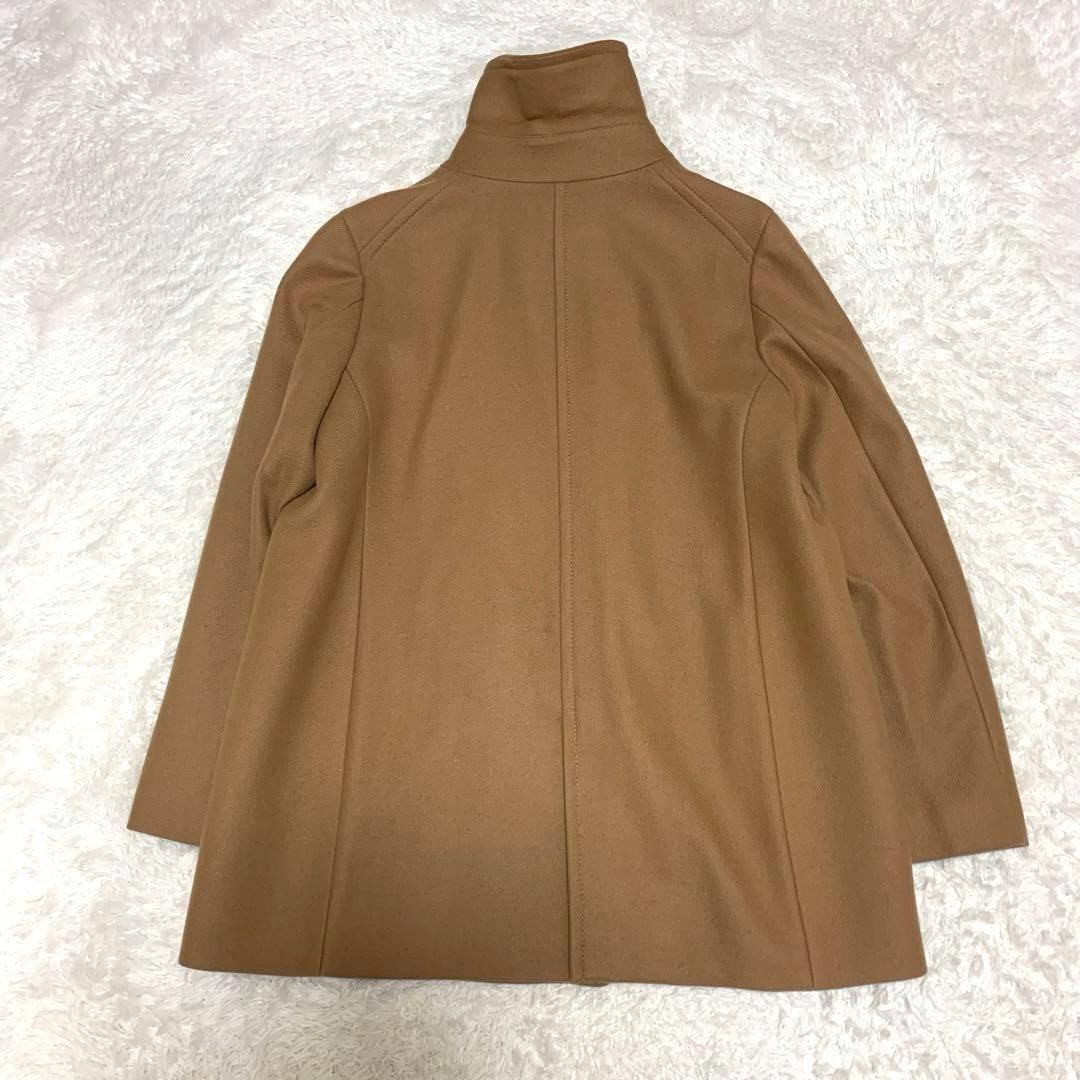 美品⭐️23区 ウールカシミヤ混 ブラウン ピーコート 大きいサイズ