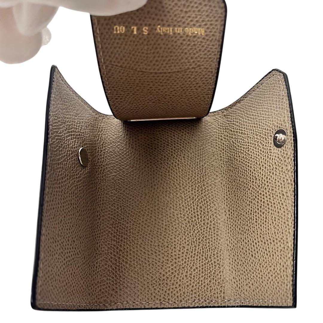極美品✨ Valextra ヴァレクストラ 6連キーケース 本革 グレージュ