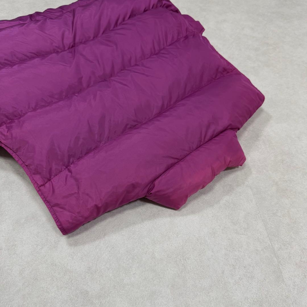 古着 80s エルエルビーン ダウンベスト ジャケット パープル 紫 ①