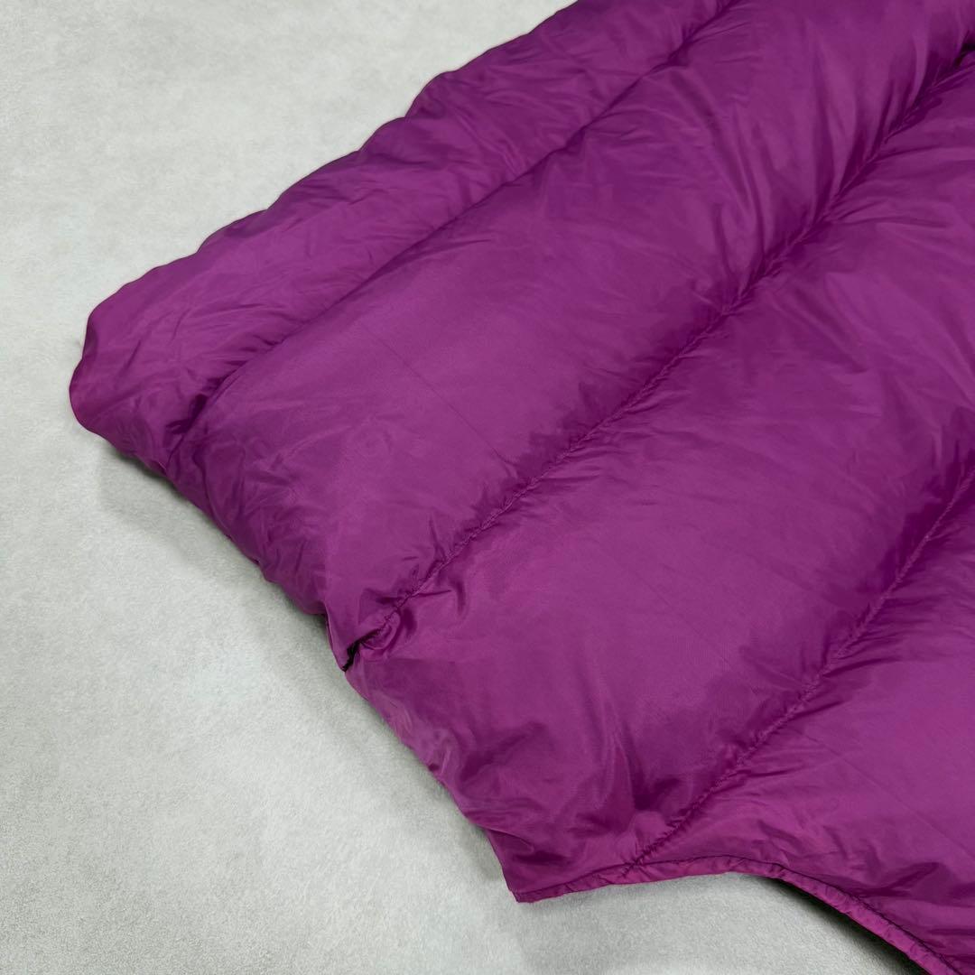 古着 80s エルエルビーン ダウンベスト ジャケット パープル 紫 ①