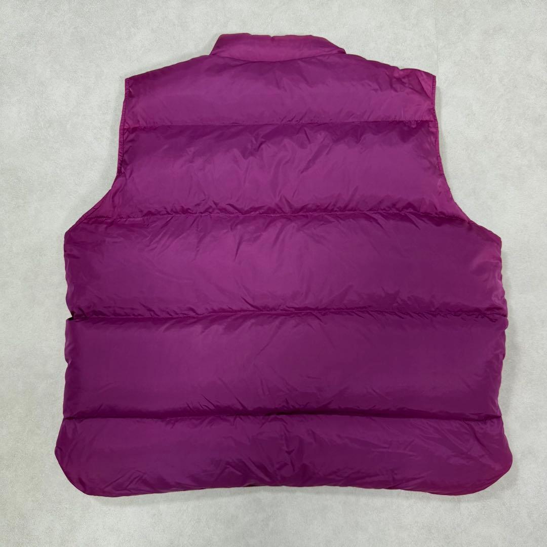 古着 80s エルエルビーン ダウンベスト ジャケット パープル 紫 ①