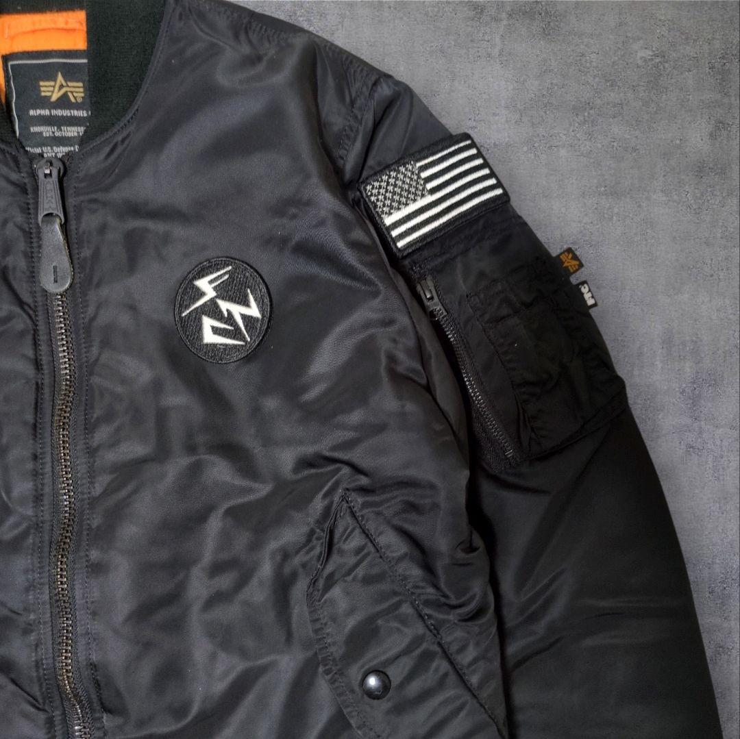 FTC アルファインダストリーズ MA-1 コラボ リバーシブル M ワッペン