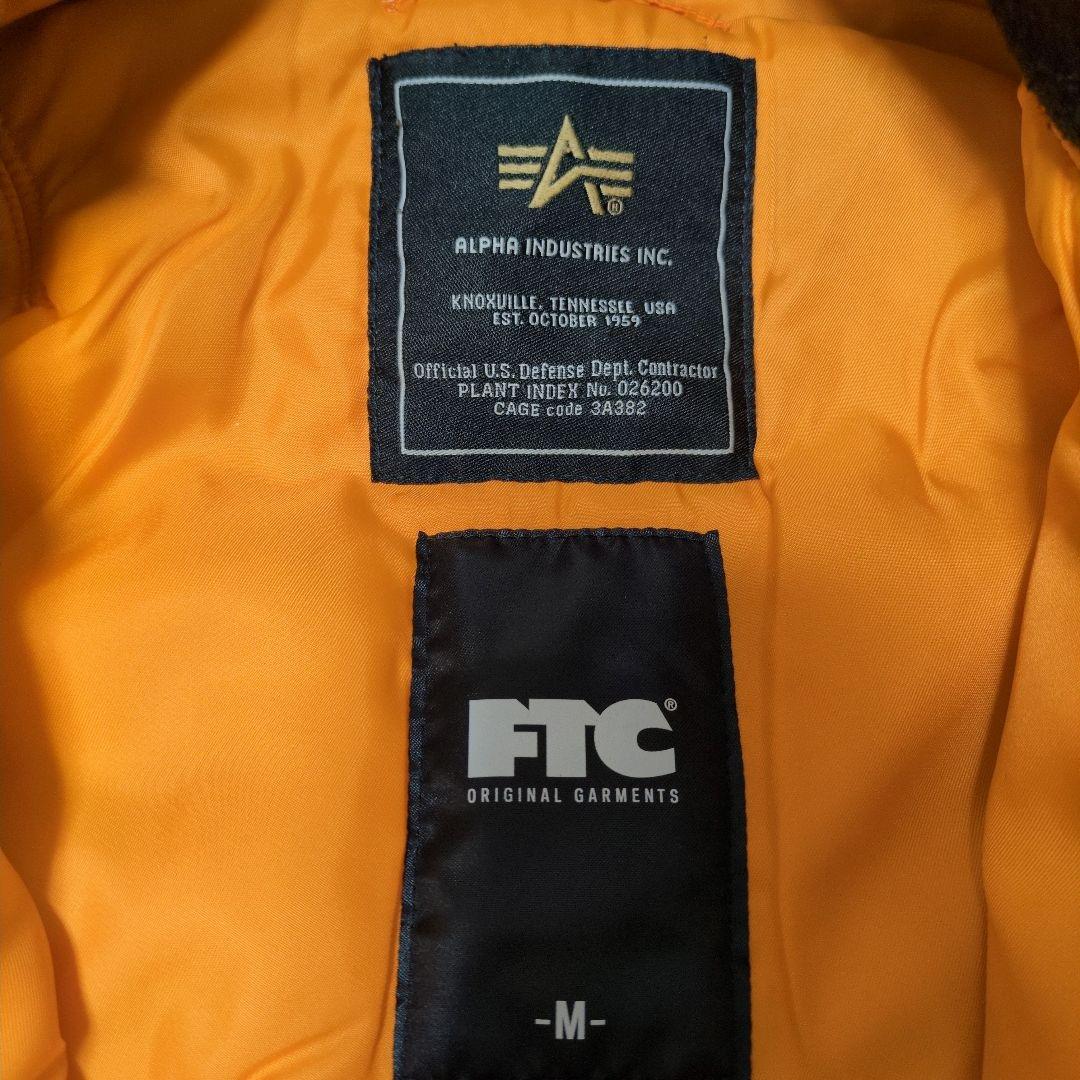 FTC アルファインダストリーズ MA-1 コラボ リバーシブル M ワッペン