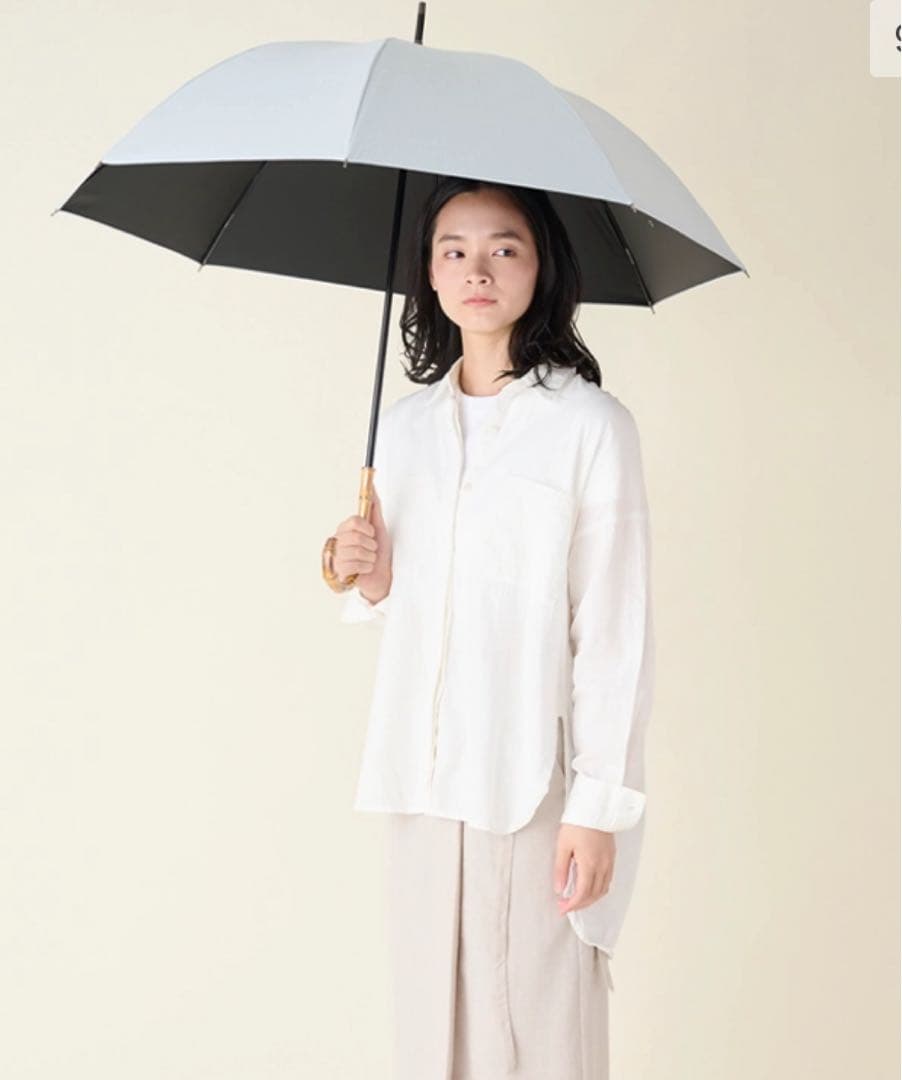【１週間限定価格】サンバリア100 日傘　長傘M ブルー