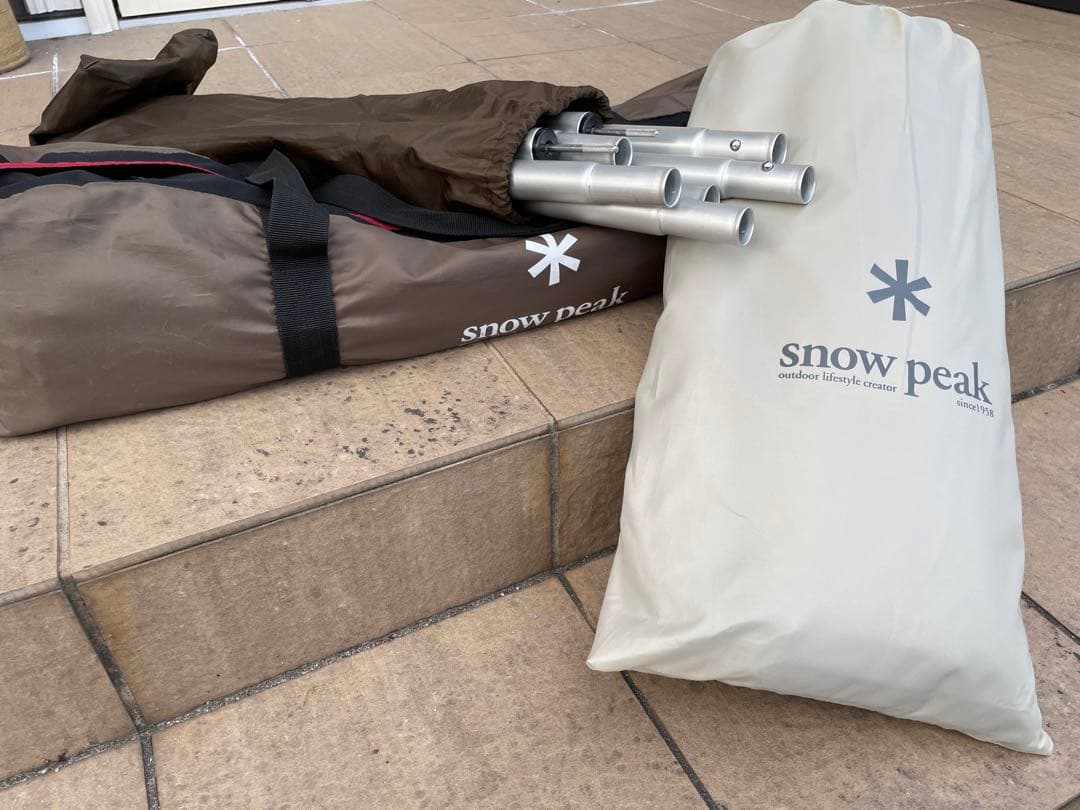 スノーピークHDタープ シールド ヘキサエヴォ Pro.焚火インナー　ポール2本