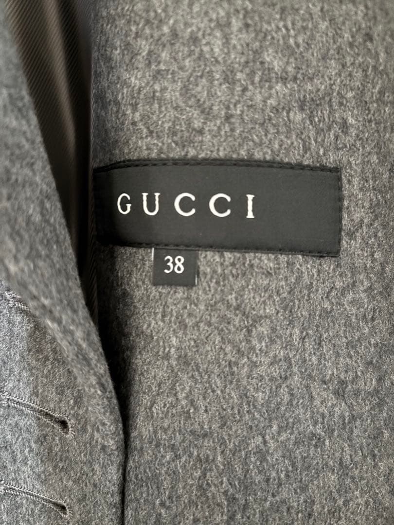 GUCCI コート　美品　グレー　38