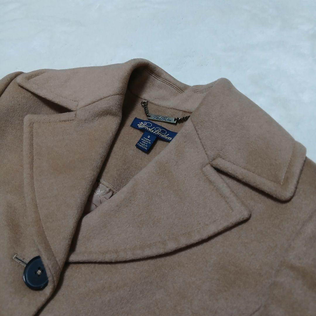 極美品 BROOKS BROTHERS キャメルヘア100% ウールロングコート