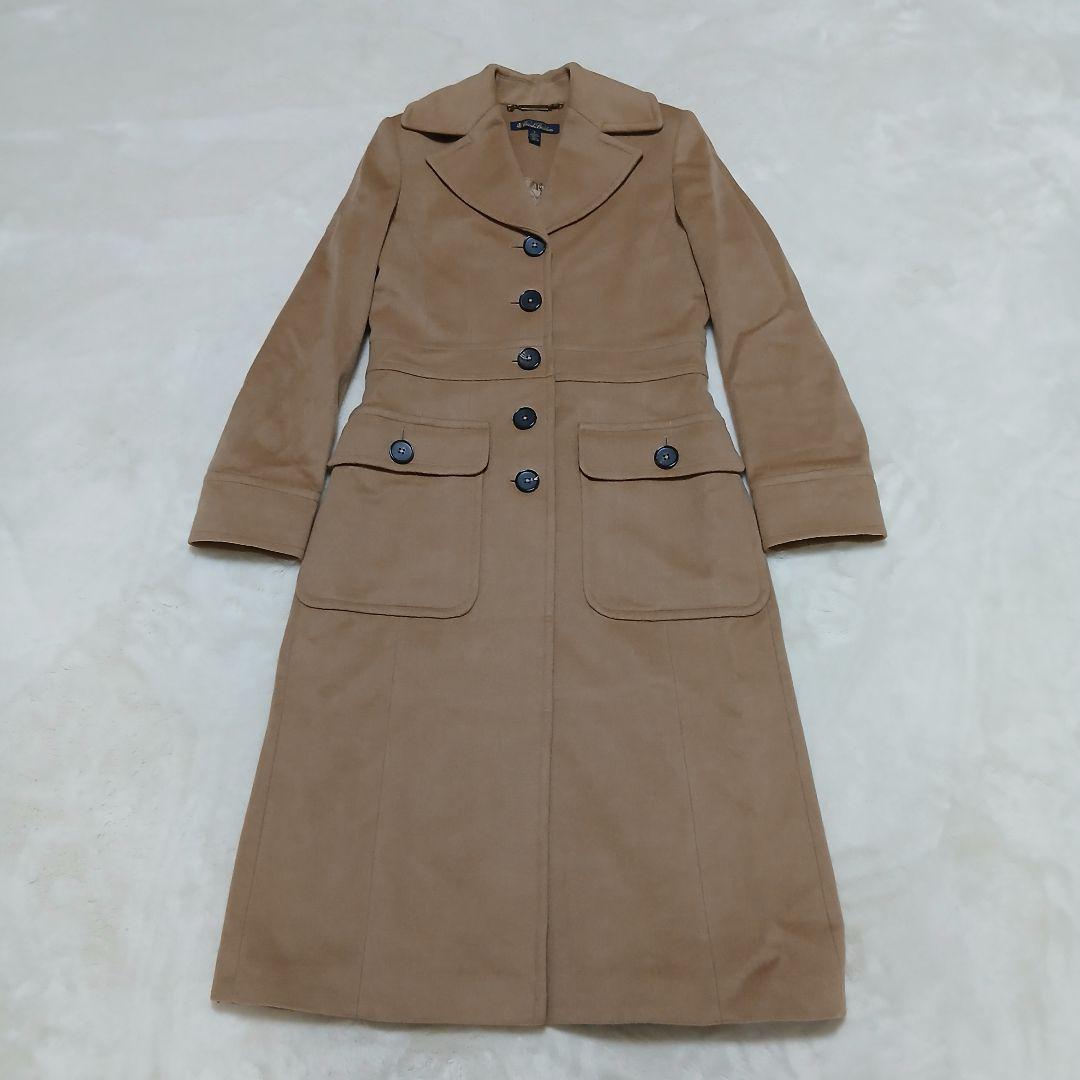極美品 BROOKS BROTHERS キャメルヘア100% ウールロングコート