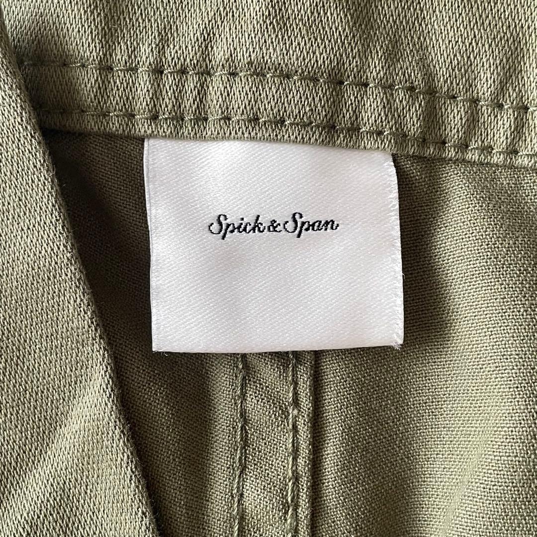 25年 Spick&Span ルーズベイカーパンツ カーゴパンツ カーキ 38