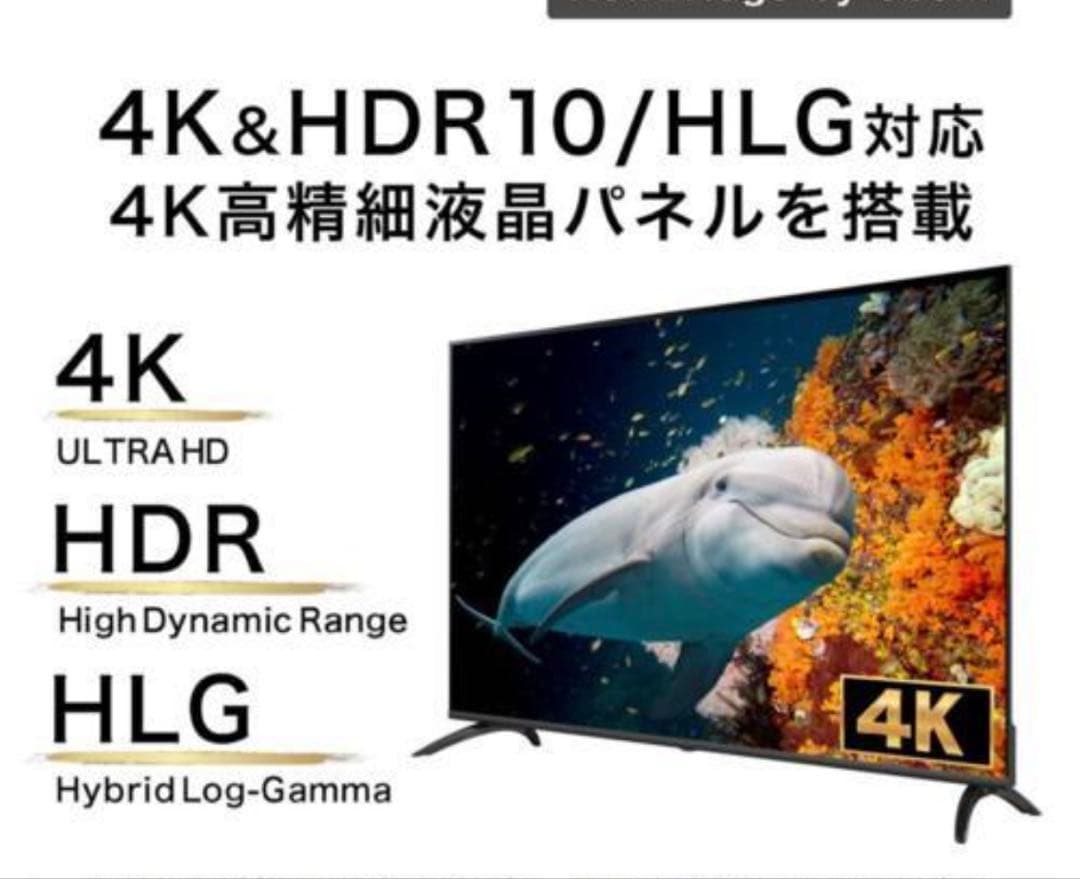 新品地デジ50V液晶テレビ Google TV搭載