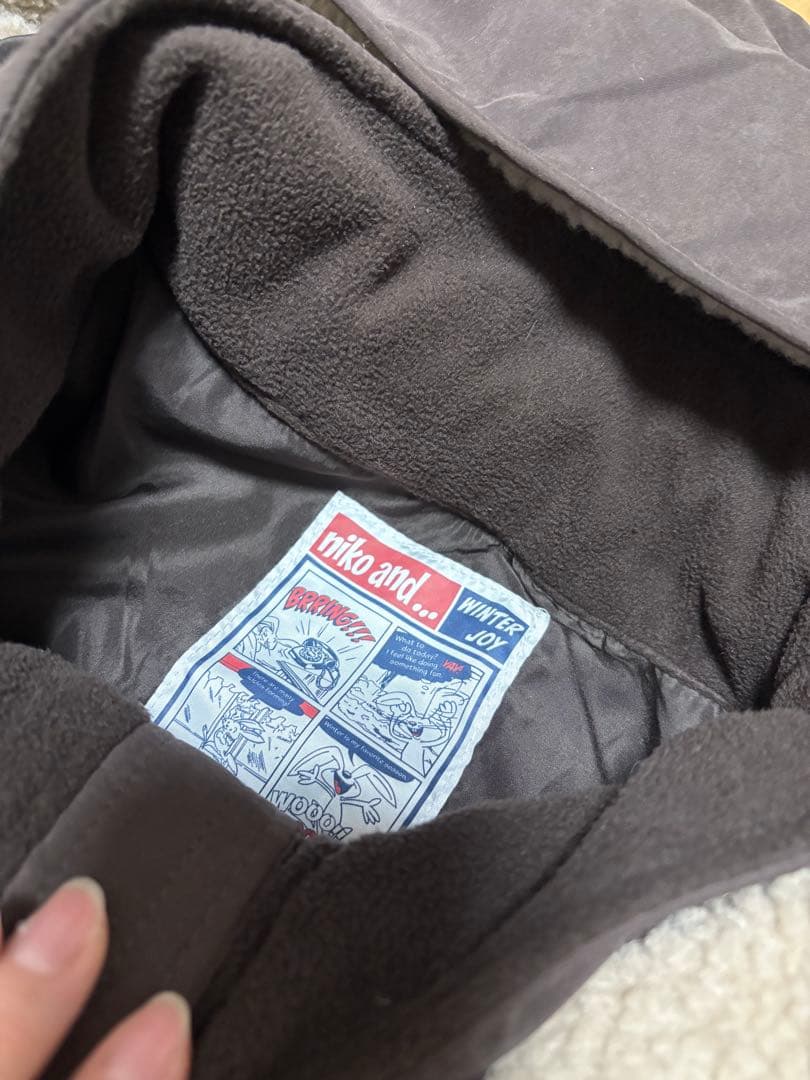 アライドふんわりモンスターパーカー　ブラウン　ニコアンド