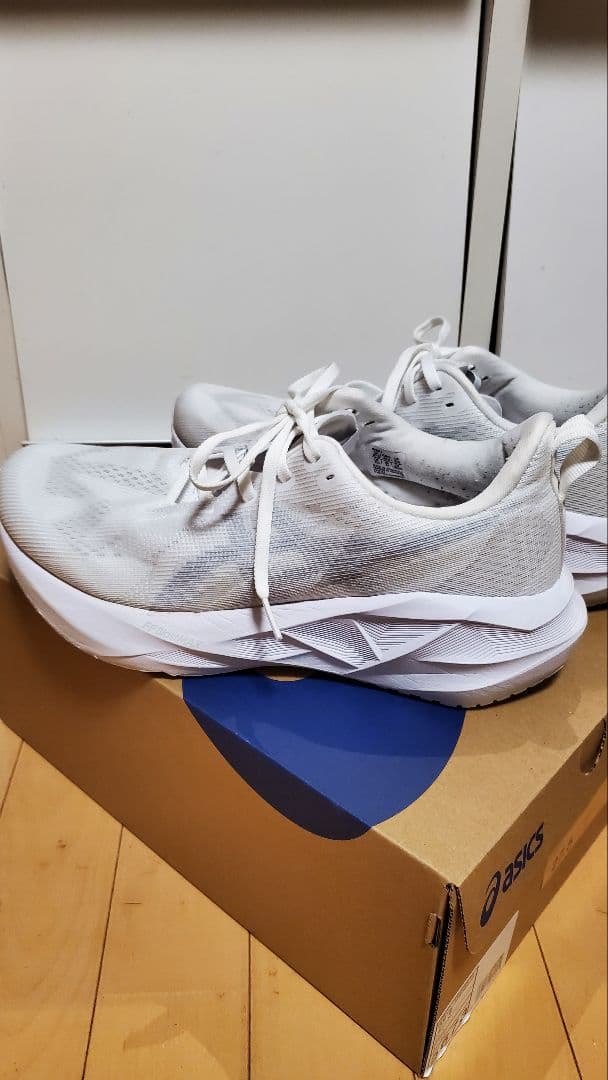 asics NOVABLAST 5 ホワイト/ピードモントグレー 27.5cm