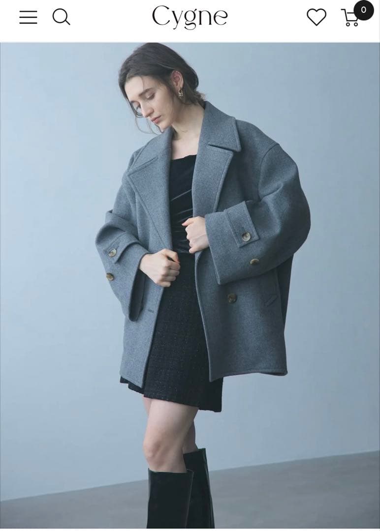 【新品未使用】 Cygne 今期新作 コート Emii