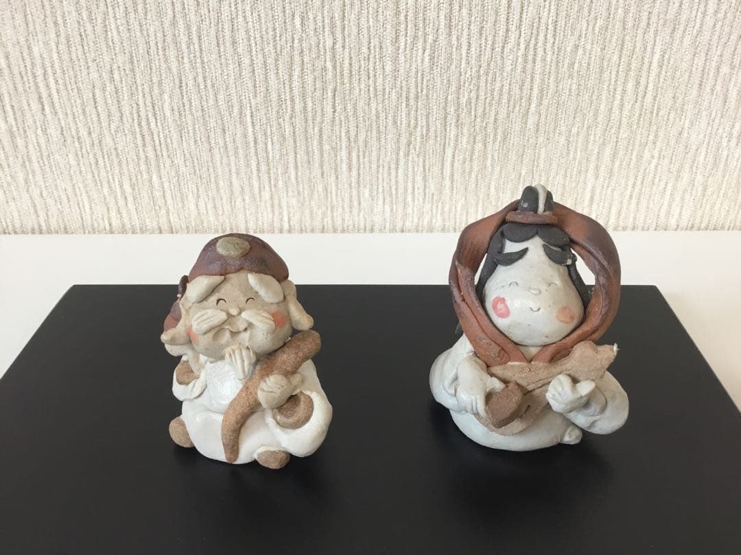 七福神　陶器　置物　細川智晴作