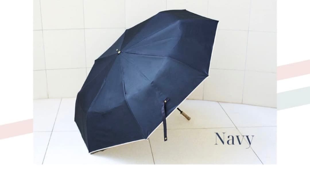 ネイビー 晴雨兼用 日傘 しいちゃん 成瀬愛里