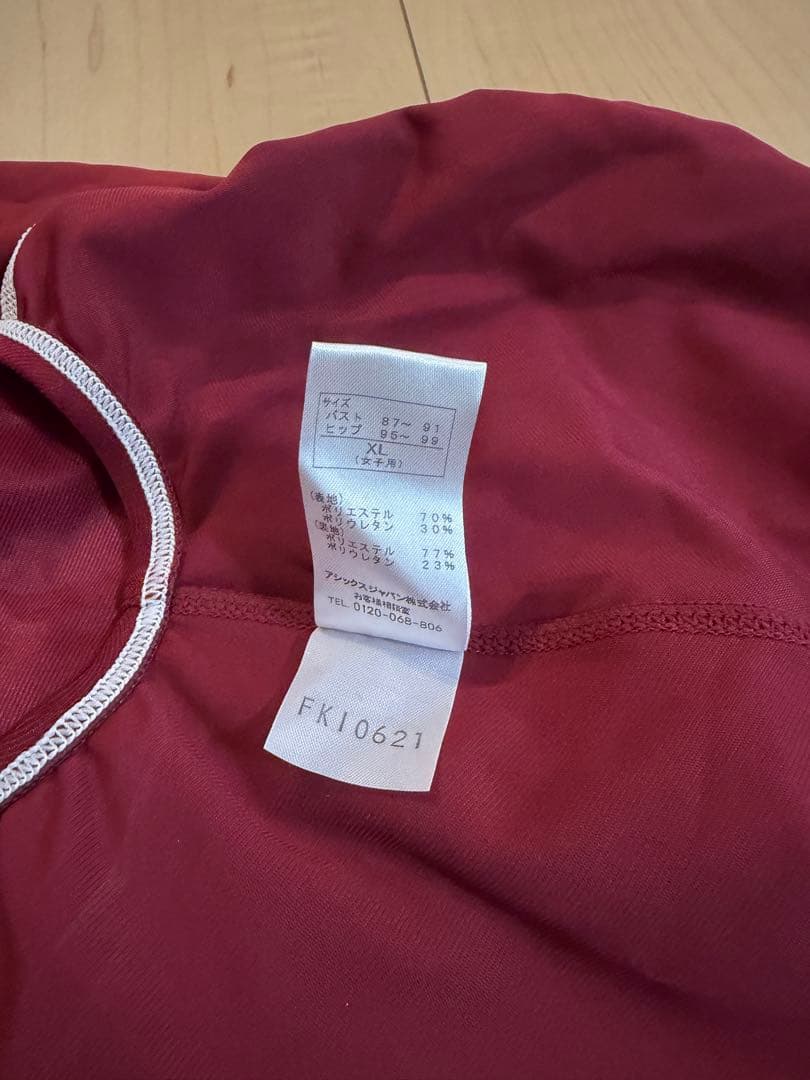 り*ん様 asics アシックス 競泳水着 XLサイズ エンジ 2162A094