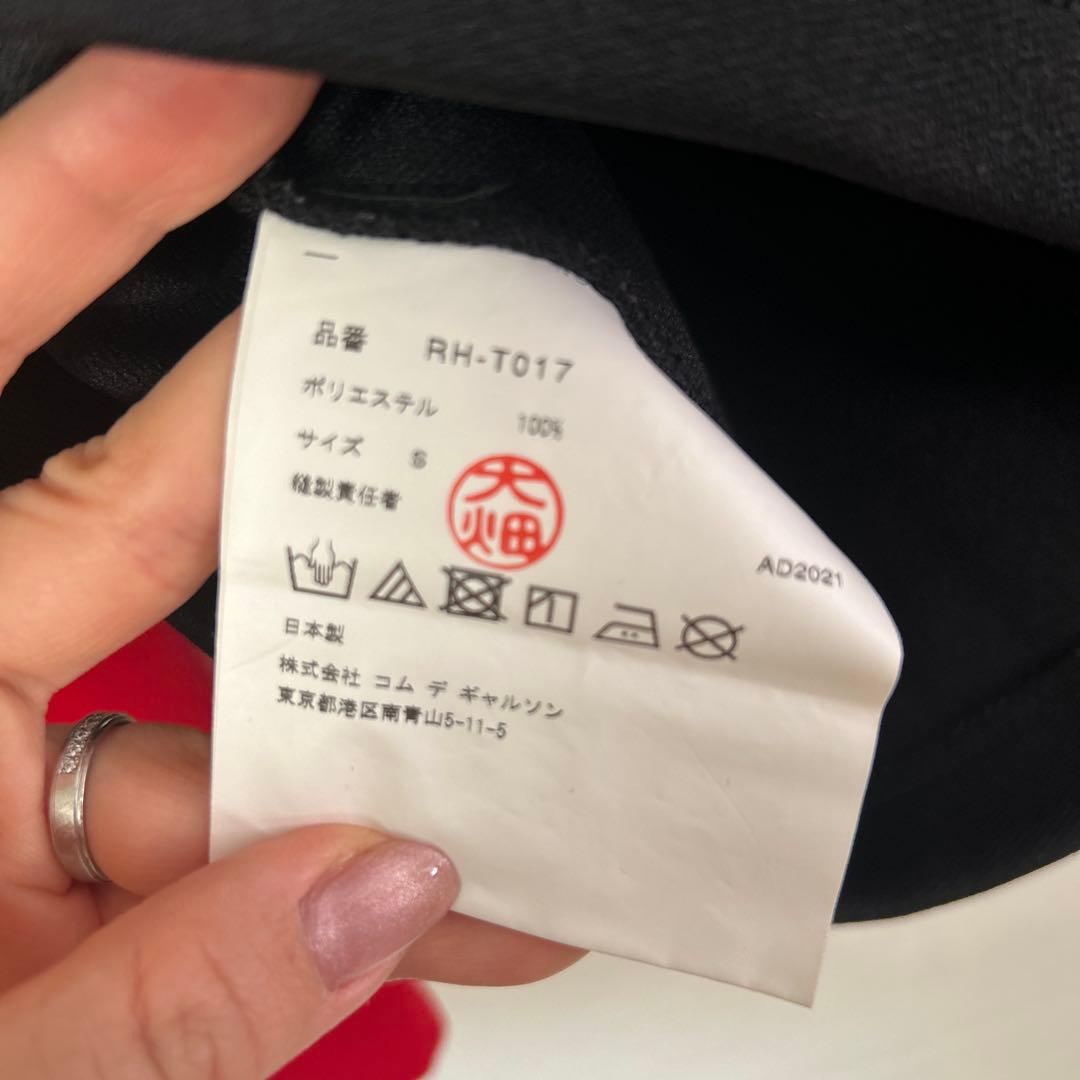 長袖Tシャツ 黒/赤