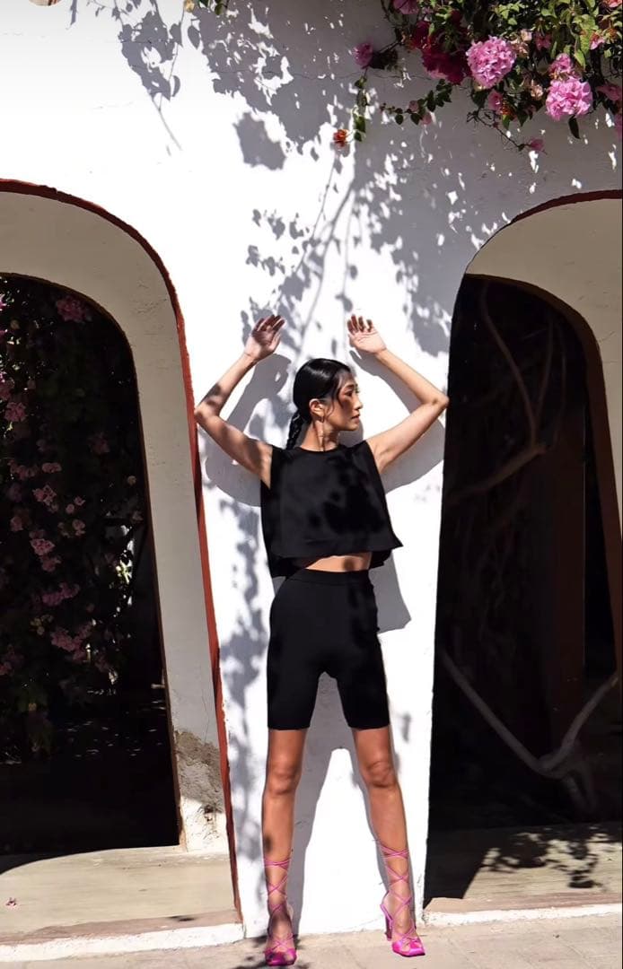 【新品】Nala レギンス　High waist half leggings