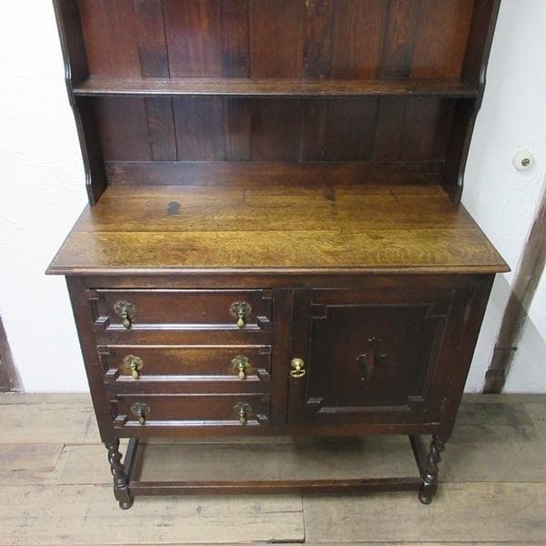 イギリス アンティーク 家具 ドレッサー カップボード キャビネット 6619c