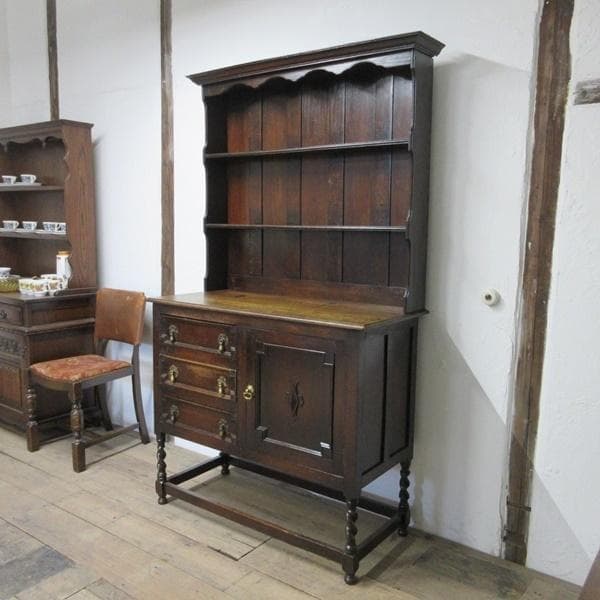 イギリス アンティーク 家具 ドレッサー カップボード キャビネット 6619c