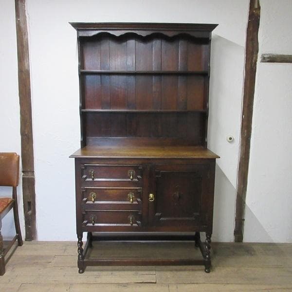 イギリス アンティーク 家具 ドレッサー カップボード キャビネット 6619c