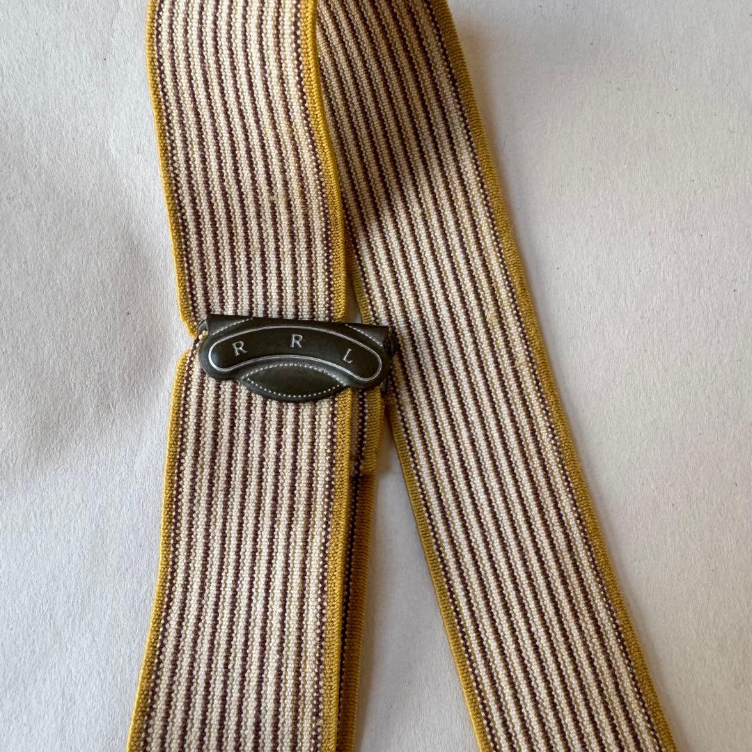 【RRL】ストライプ サスペンダー