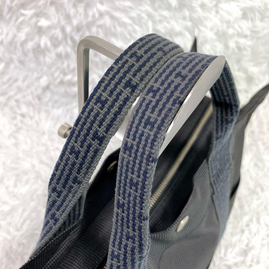 HERMES　トートバッグ　エールライン　MM　グレー　A4可