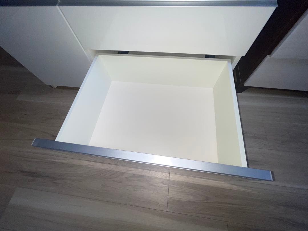 【超美品・取説あり】パモウナ ホワイト食器棚・キッチンカウンター 幅100cm