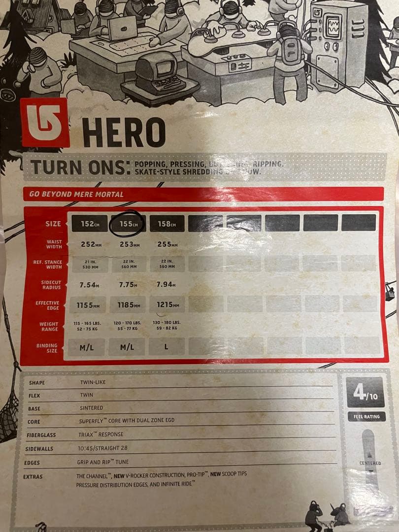 Burton スノーボード ソフトカバー付き