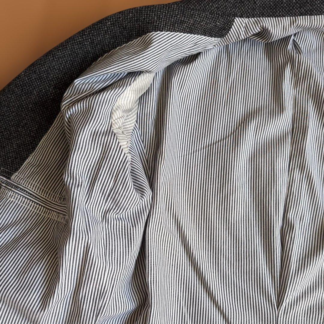 美品★ワーカーズ　メープルリーフジャケット　グレー　ホームスパン　ツイード38