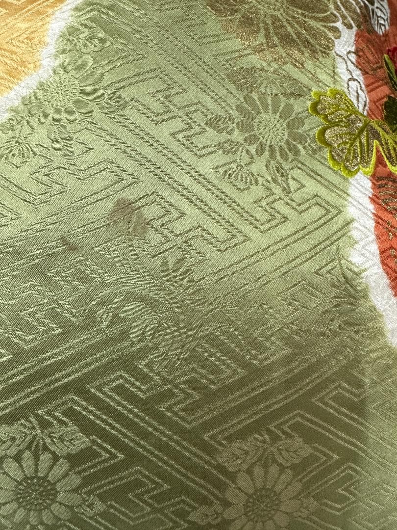 逸品 千總 桶絞り 刺繍 絞り たまご色染め分け 振袖 フルセット