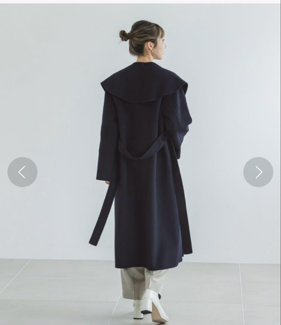 【NOBLE】Super160's リバーワイドカラーコート