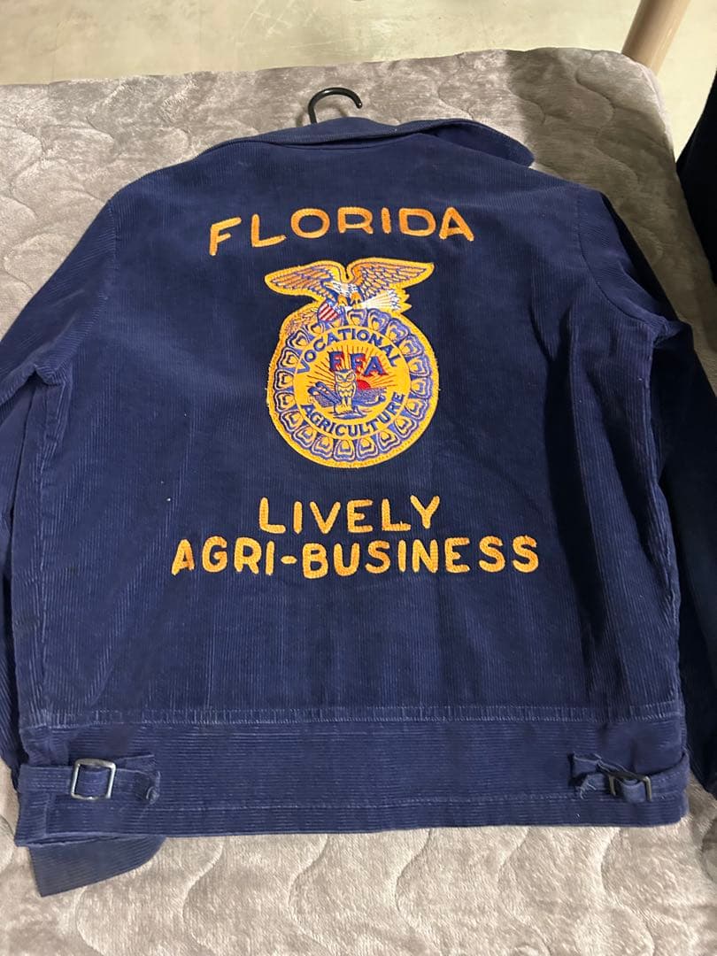 National FFA ネイビー コーデュロイジャケット 36 80s