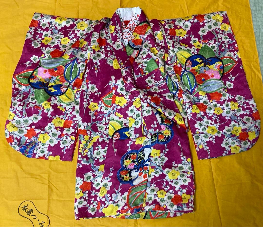 最終値下げ　アンティーク着物セット　七五三　被布　3歳