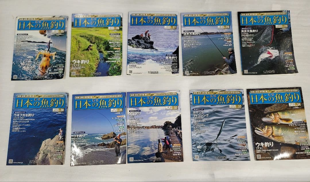 週刊　日本の魚釣り　2011年〜2012年　70冊　飛び番あり