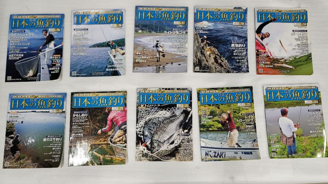 週刊　日本の魚釣り　2011年〜2012年　70冊　飛び番あり