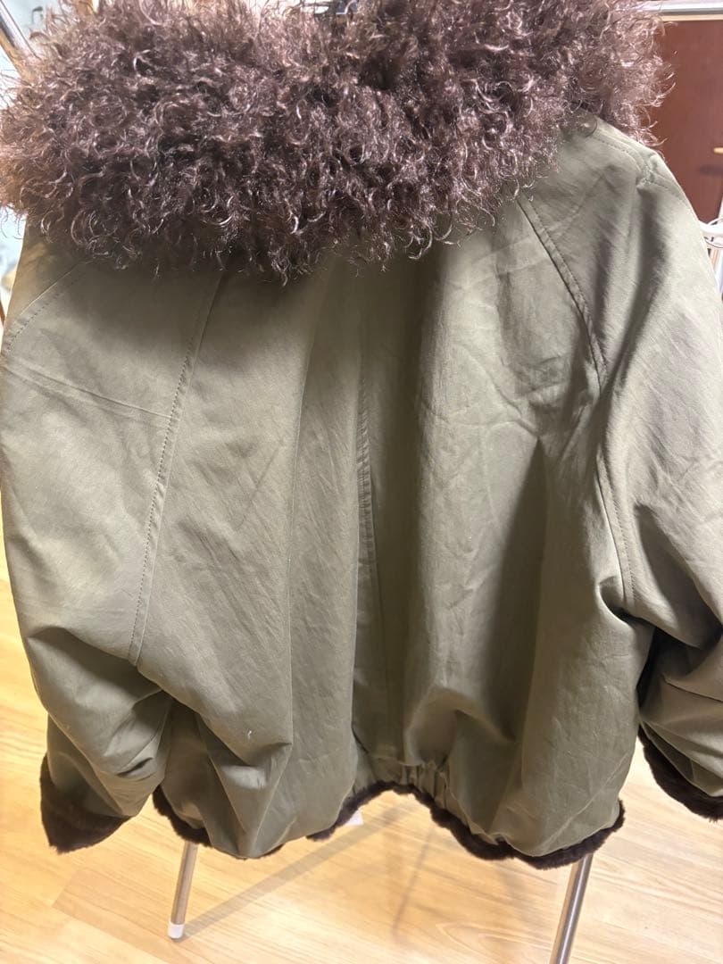 未使用【IAMALPHA】ボア襟ジップブルゾン - F / ボア襟ジップブルゾン