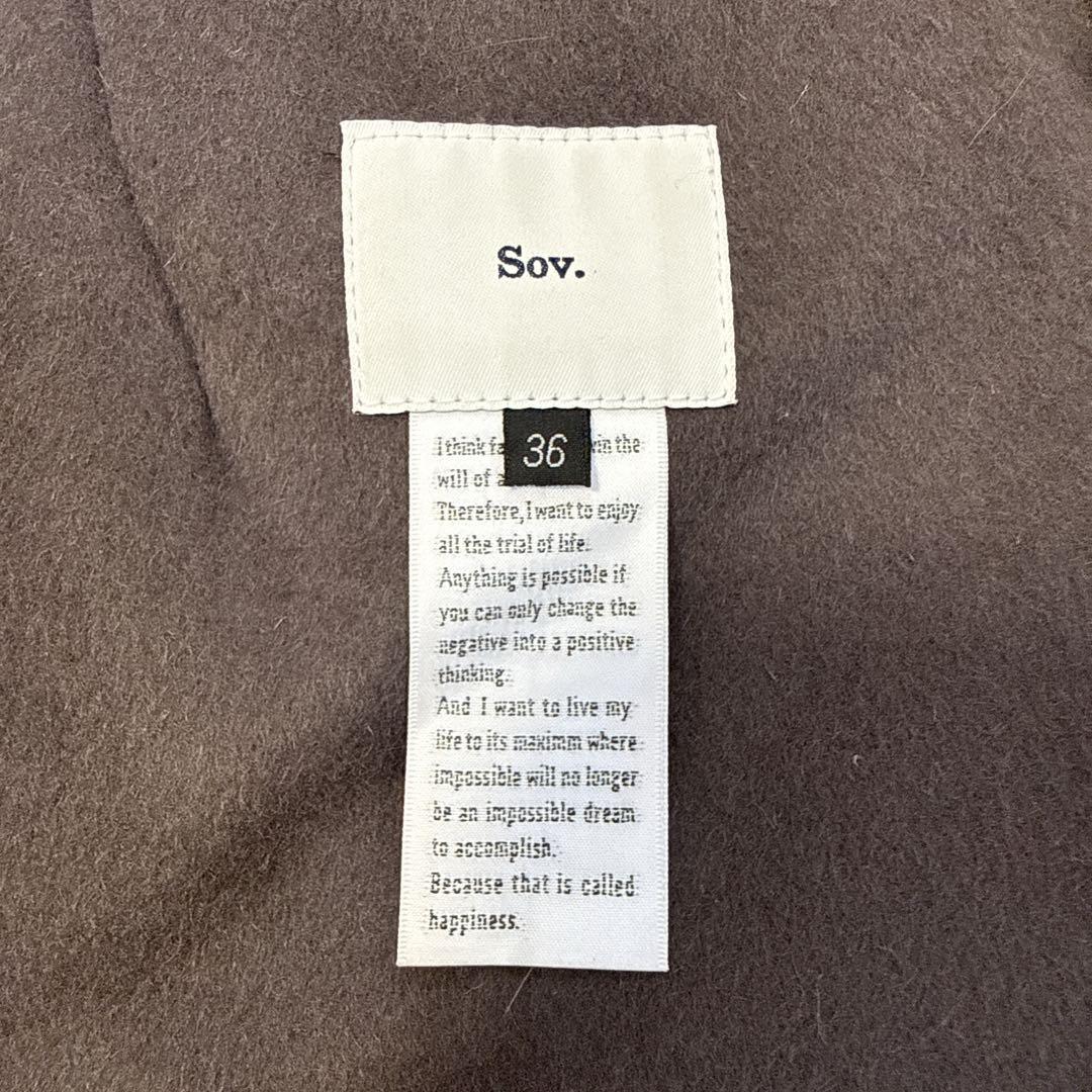 22年 sov. ソブ ブルーフォックスファーベスト 36 ジレ