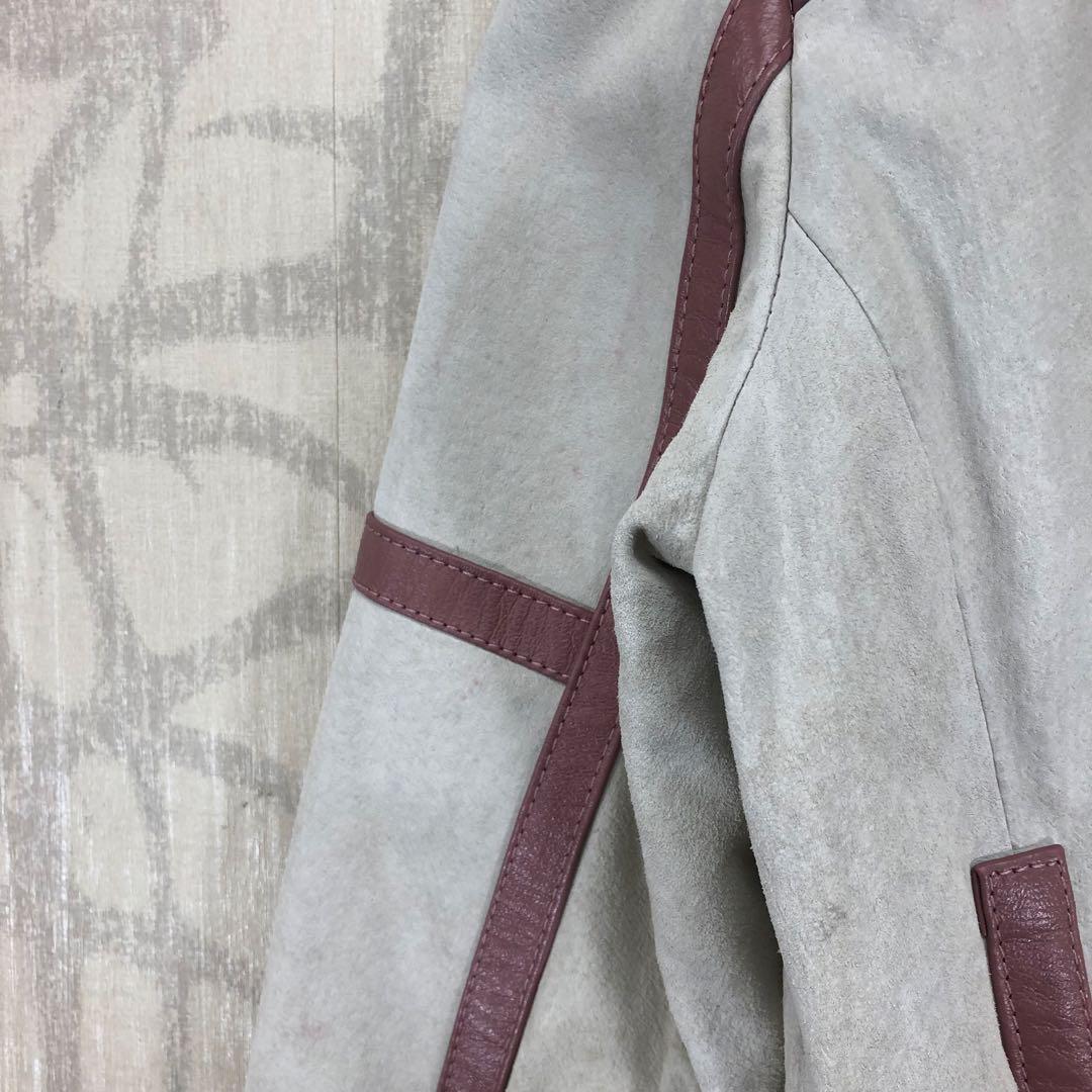 COCON Japan リアルファー付きジャケット　ベルト付き　R