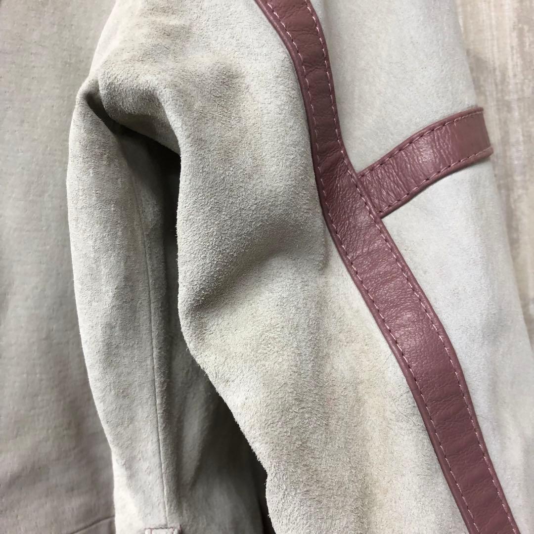 COCON Japan リアルファー付きジャケット　ベルト付き　R