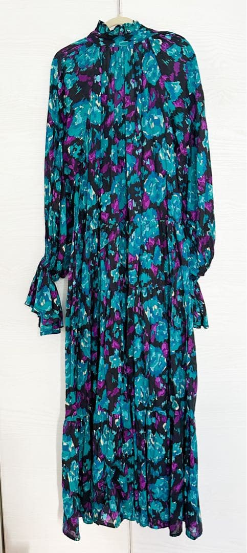 【Velnica】ヴェルニカ 現行品 大人気花柄ワンピース ターコイズ