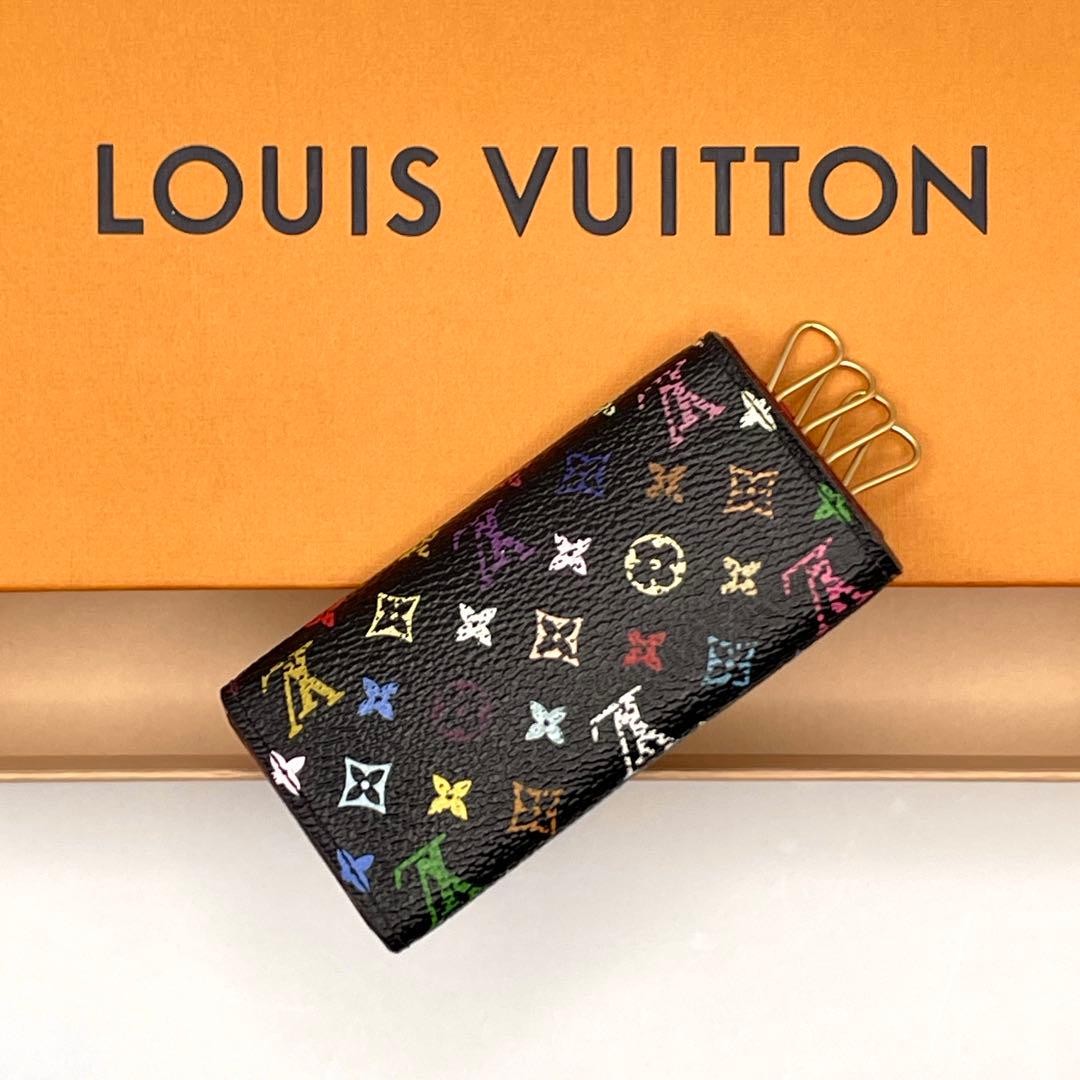 ルイヴィトン マルチカラー ミュルティクレ4 キーケース 4連 ブラック