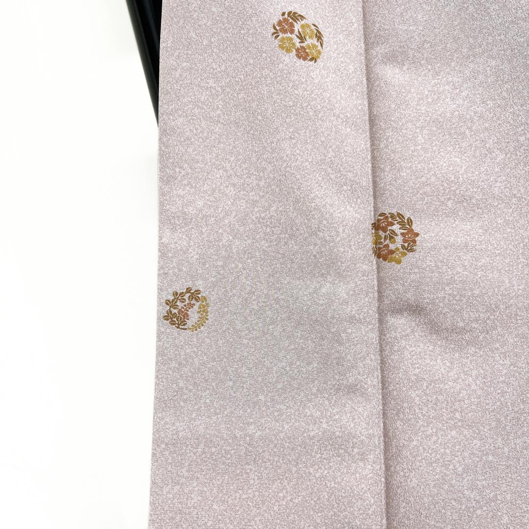 小紋　洗える着物　花紋　桔梗　撫子　藤　たたき染　着物　122b d ms