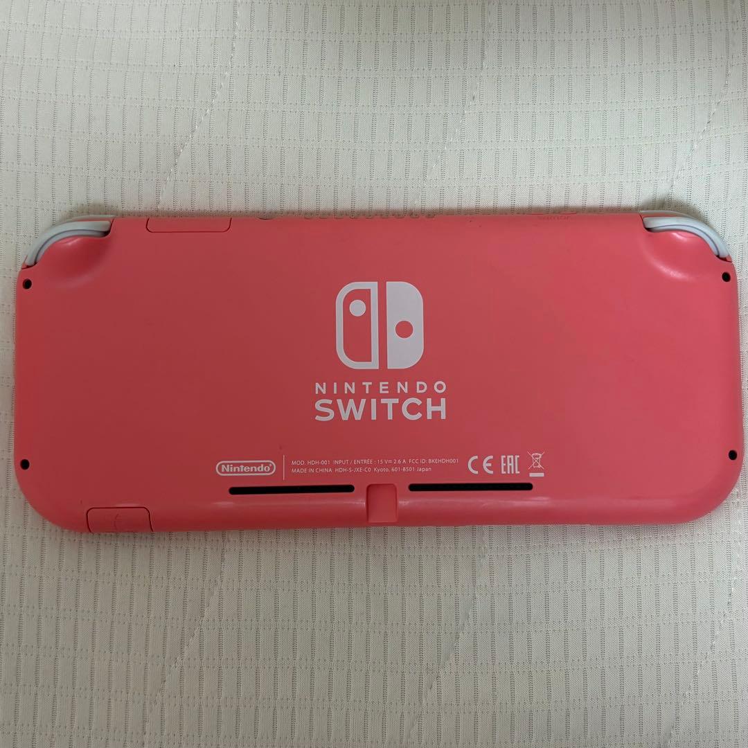 任天堂Switch right スイッチライト　コーラルピンク箱付き